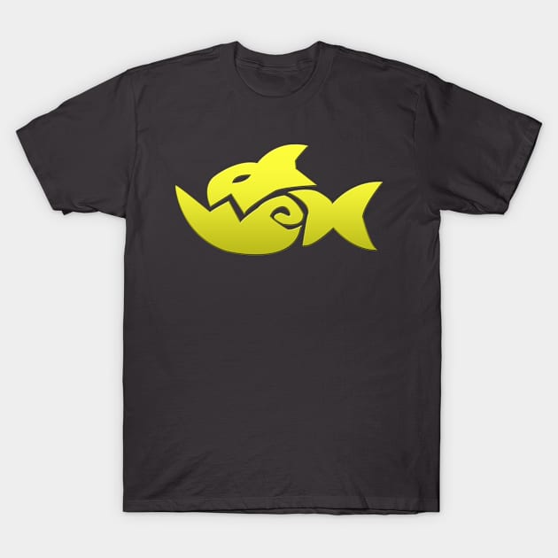 Yellow Fish T-Shirt by ozencmelih